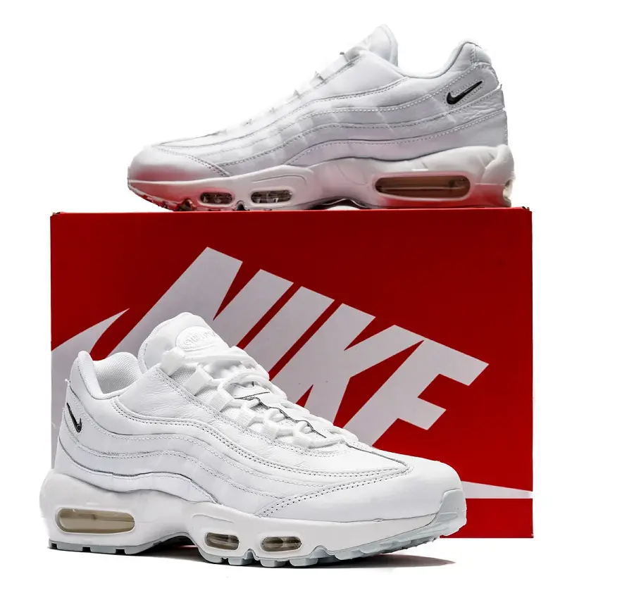 Giày Nike Air max 95 Receives A 'Triple White' FN7273-100 - Ảnh 5
