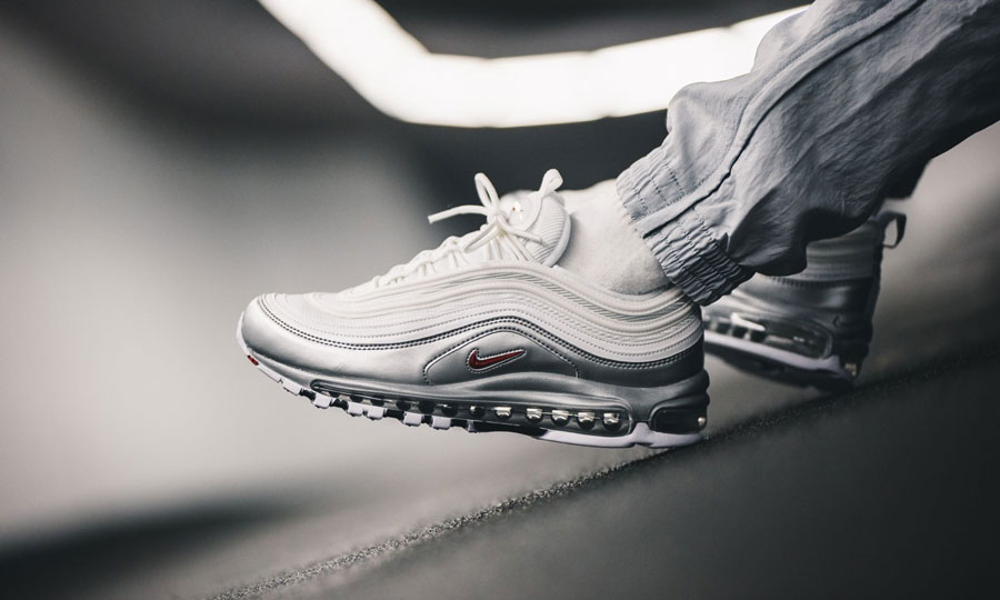 Giày Nike Air Max 97 QS 'B-Sides White Silver' AT5458-100 - Ảnh 4