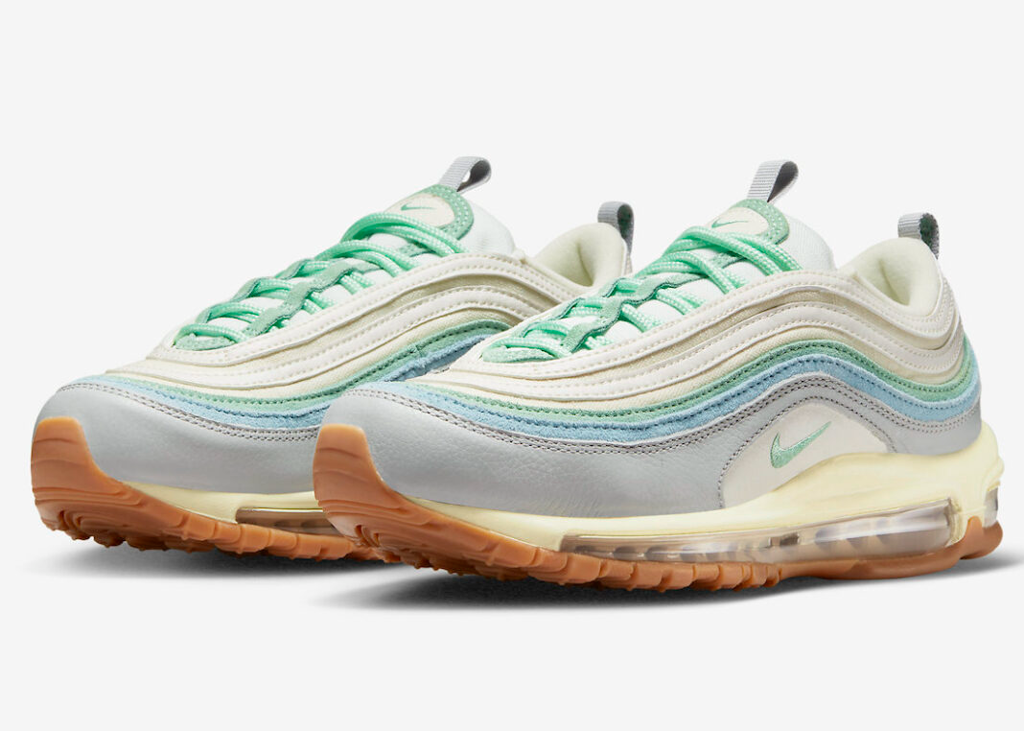 Giày Nike Air Max 97 'Enamel Green Sail Worn Blue' DX5766-131 - Ảnh 2