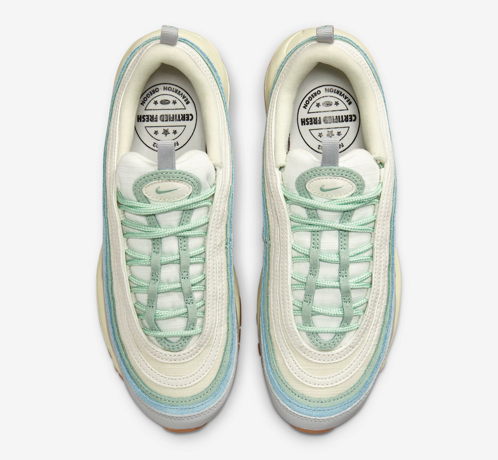 Giày Nike Air Max 97 'Enamel Green Sail Worn Blue' DX5766-131 - Ảnh 3