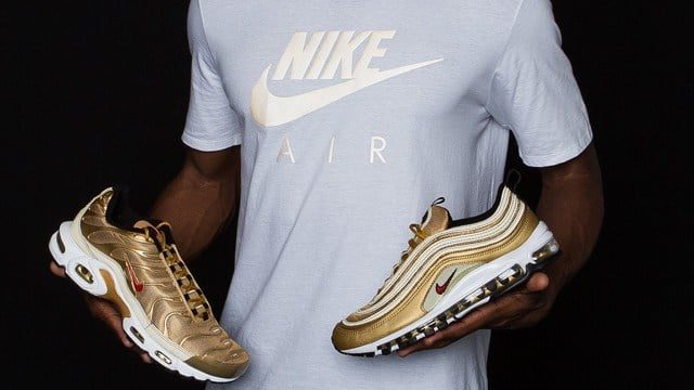 Giày Nike Air Max Plus 'Metallic Gold' AR0259-700 - Ảnh 3