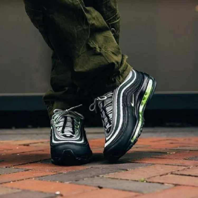Alternative view of Giày Nike Air Max 97 'Black Grey Volt' DX4235-001