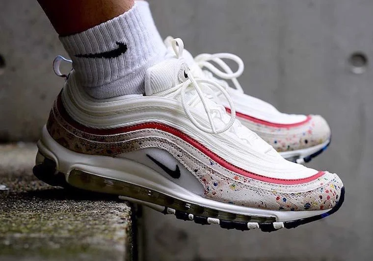 Giày Nike Air Max 97 'Paint Splatter' 312834-102 - Ảnh 3