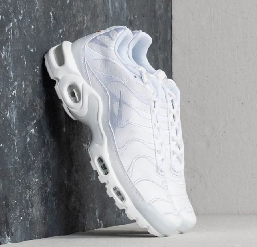 Giày Nike Air Max Plus TN 'Triple White' AJ2029-100 - Ảnh 3