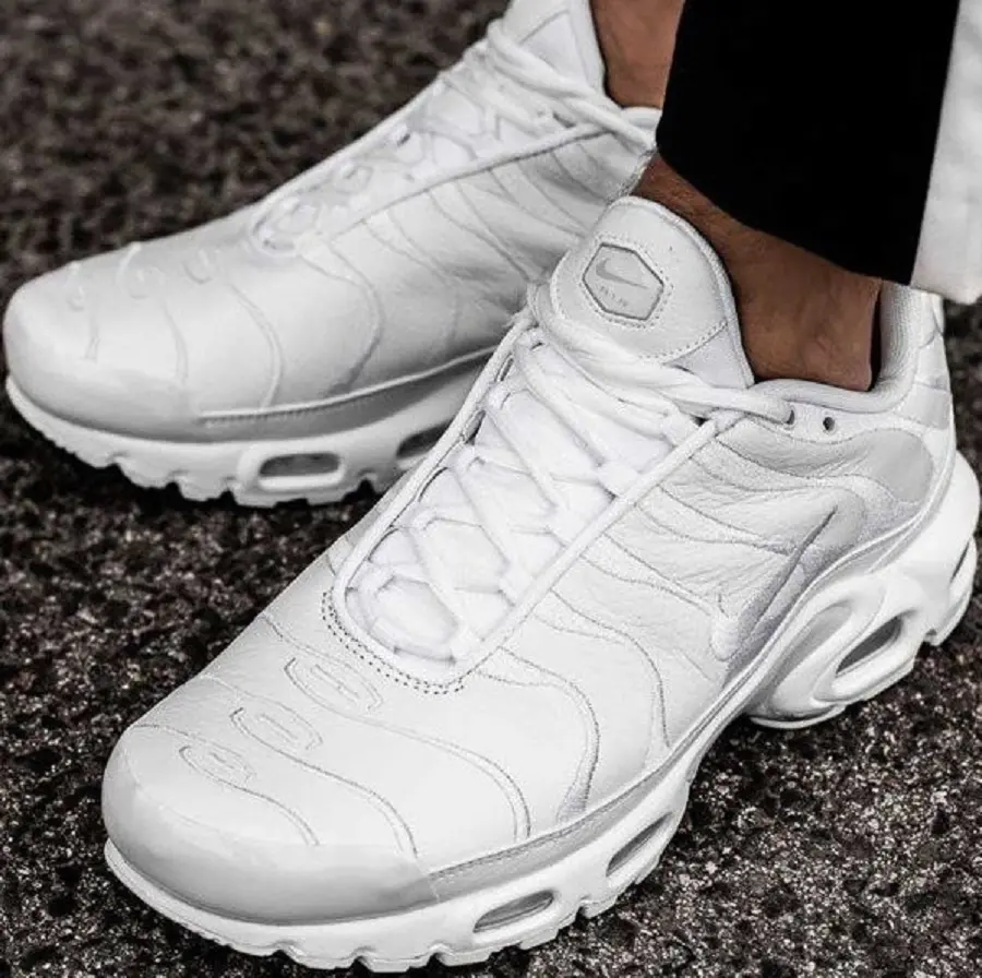 Giày Nike Air Max Plus TN 'Triple White' AJ2029-100 - Ảnh 5