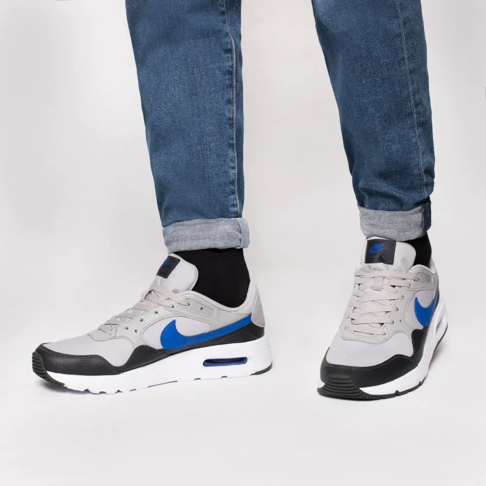 Giày Nike Air Max SC 'Grey Black Blue' CW4555-006 - Ảnh 3