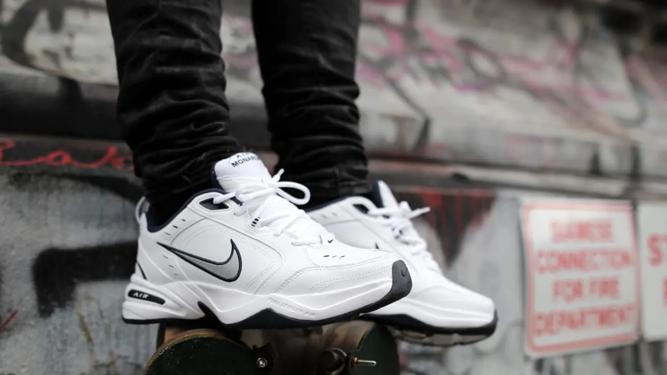 Giày Nike Air Monarch IV 'White Navy' 415445-102 - Ảnh 6