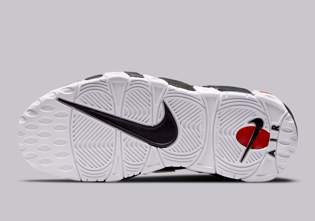 Giày Nike Air More Uptempo GS 'Black University Red' DM3190-001 - Ảnh 2