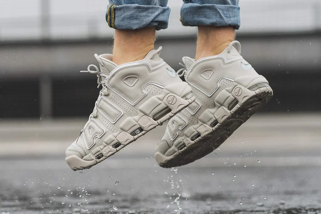 Giày Nike Air More Uptempo GS 'Light Bone' 415082-006 - Ảnh 5