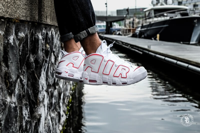 Giày Nike Air More Uptempo GS 'White Varsity Red' 415082-108 - Ảnh 4