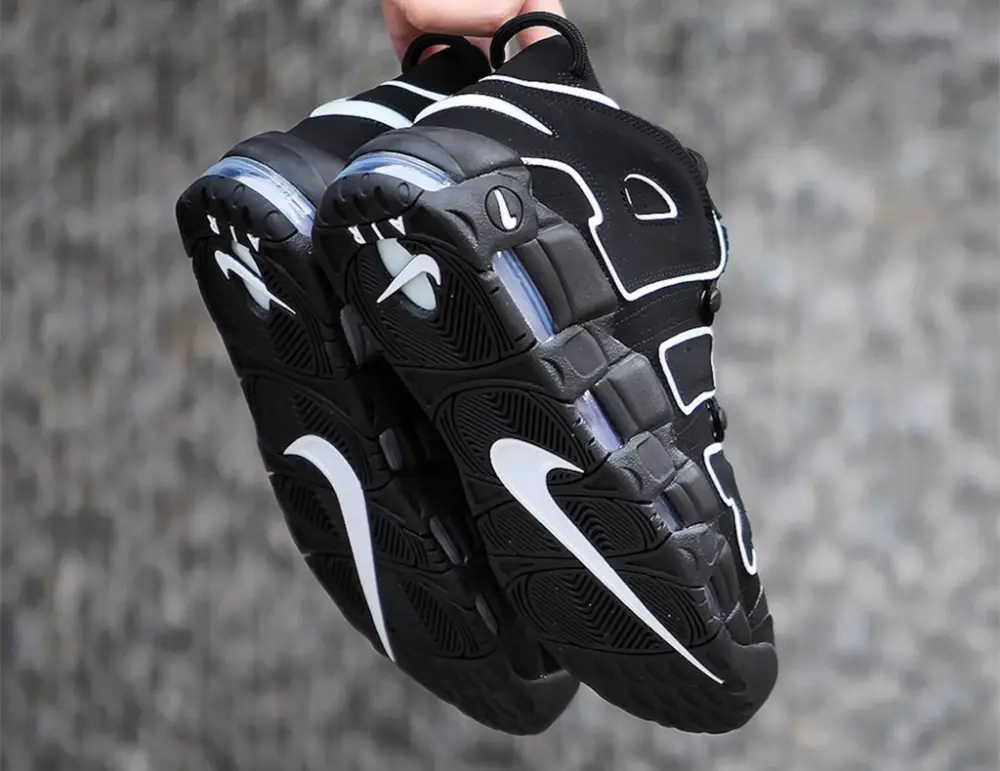Giày Nike Air More Uptempo 'Black White' 414962-002 - Ảnh 4