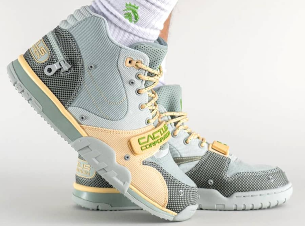 Giày Nike Travis Scott x Air Trainer 1 SP ‘Grey Haze’ DR7515-001 - Ảnh 2