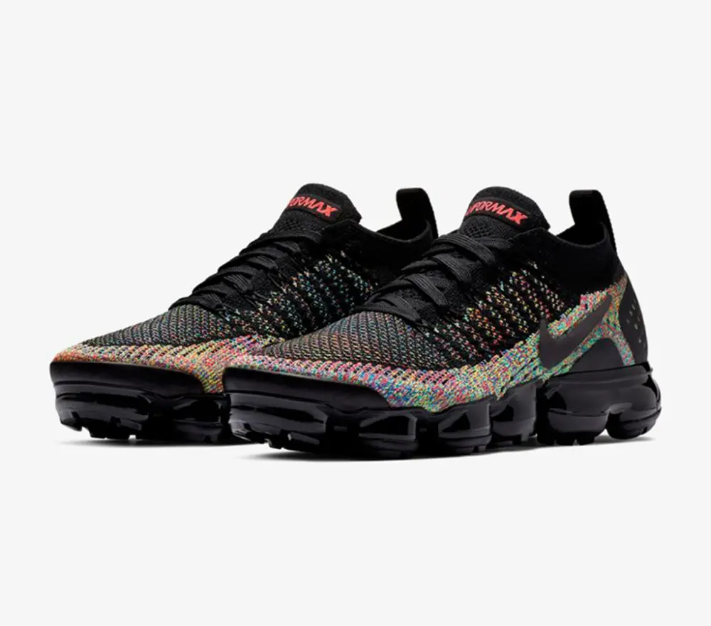 Giày Nike Wmns Air VaporMax Flyknit 2 'Black Multicolor' 942843-015 - Ảnh 3