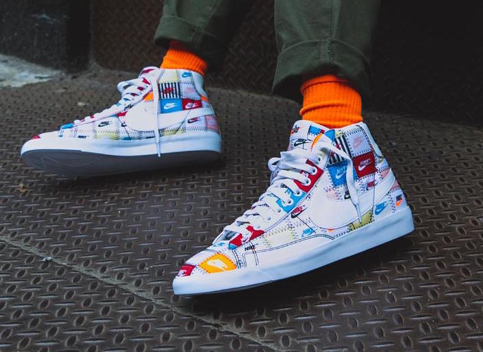 Giày Nike Blazer Mid 'Patchwork' CI9887-100 - Ảnh 3