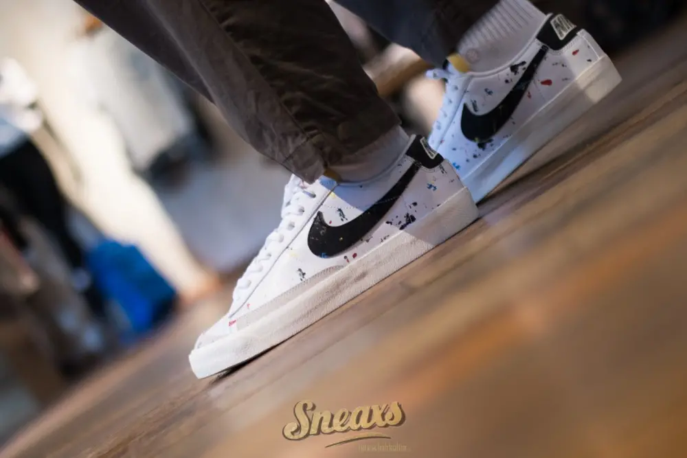 Giày Nike Blazer Low '77 'Paint Splatter' DJ1517-100 - Ảnh 4