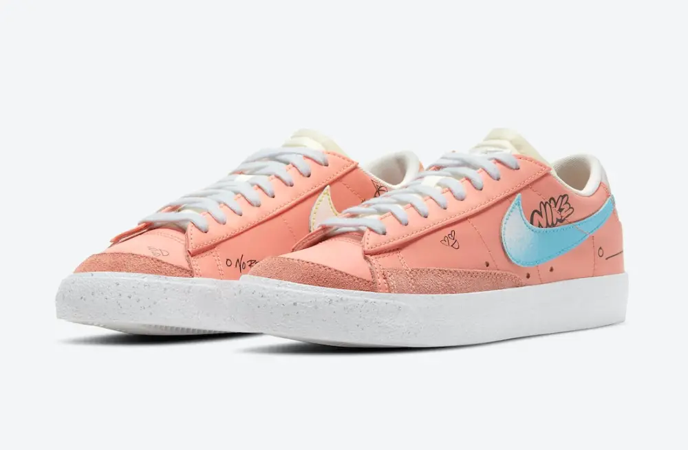 Alternative view of Giày Nike Blazer Low ’77 'Ecstasy Crimson' DJ4281-641