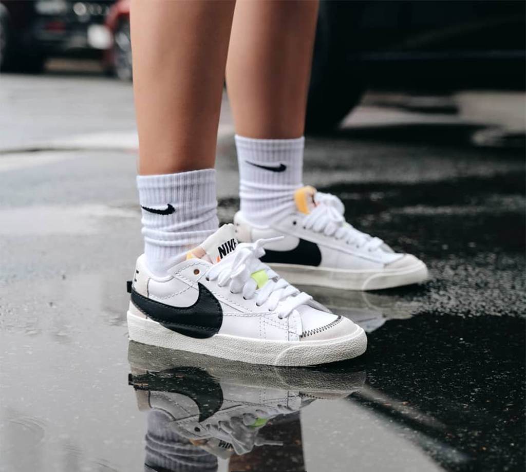 Giày Nike Blazer Low Jumbo White Black DQ1470-101 - Ảnh 3
