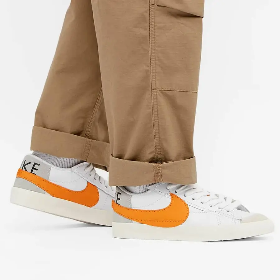 Alternative view of Giày Nike Blazer Low Jumbo White Orange DN2158-100
