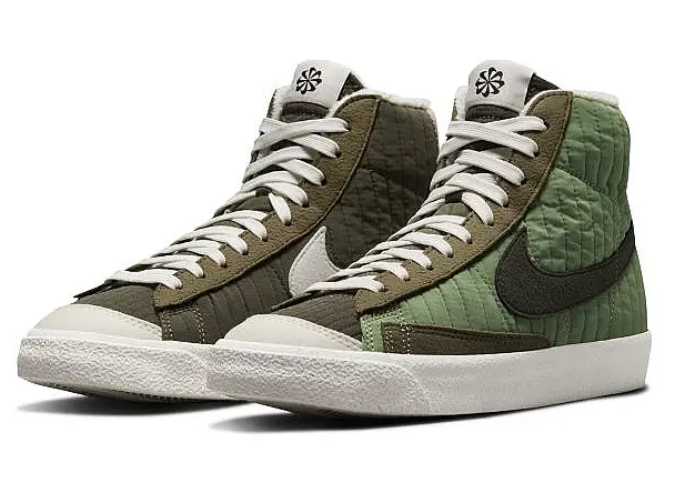 Giày Nike Blazer Mid '77 GS 'Oil Green' DO5216-331 - Ảnh 3