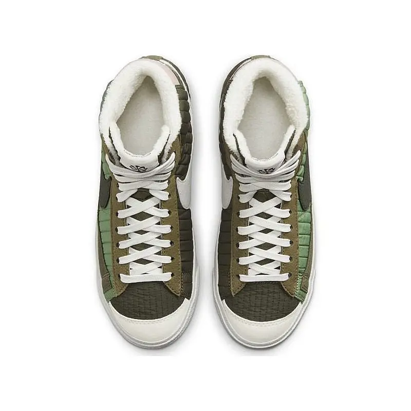 Giày Nike Blazer Mid '77 GS 'Oil Green' DO5216-331 - Ảnh 4