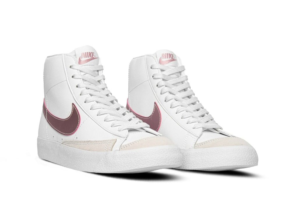 Giày Nike Blazer Mid '77 GS White Pink Glaze DA4086-105 - Ảnh 6