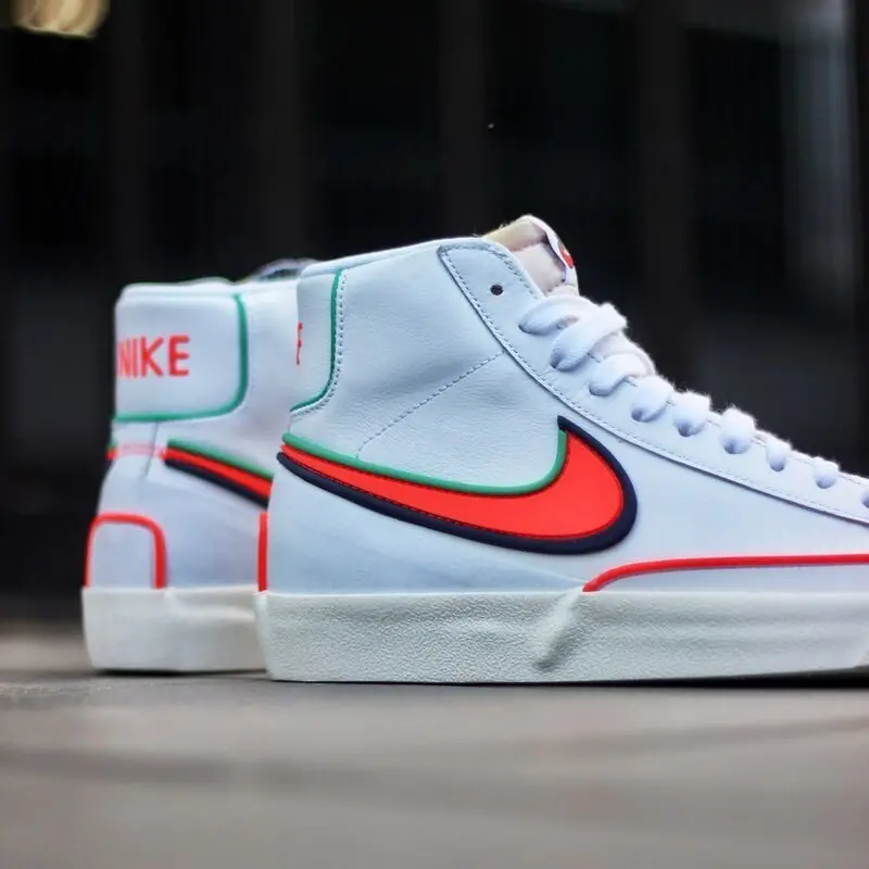 Giày Nike Blazer Mid '77 Infinite 'White Blue Void Crimson' DA7233-102 - Ảnh 3