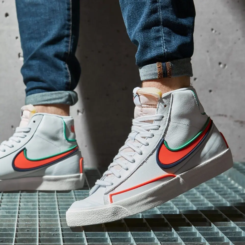 Giày Nike Blazer Mid '77 Infinite 'White Blue Void Crimson' DA7233-102 - Ảnh 5