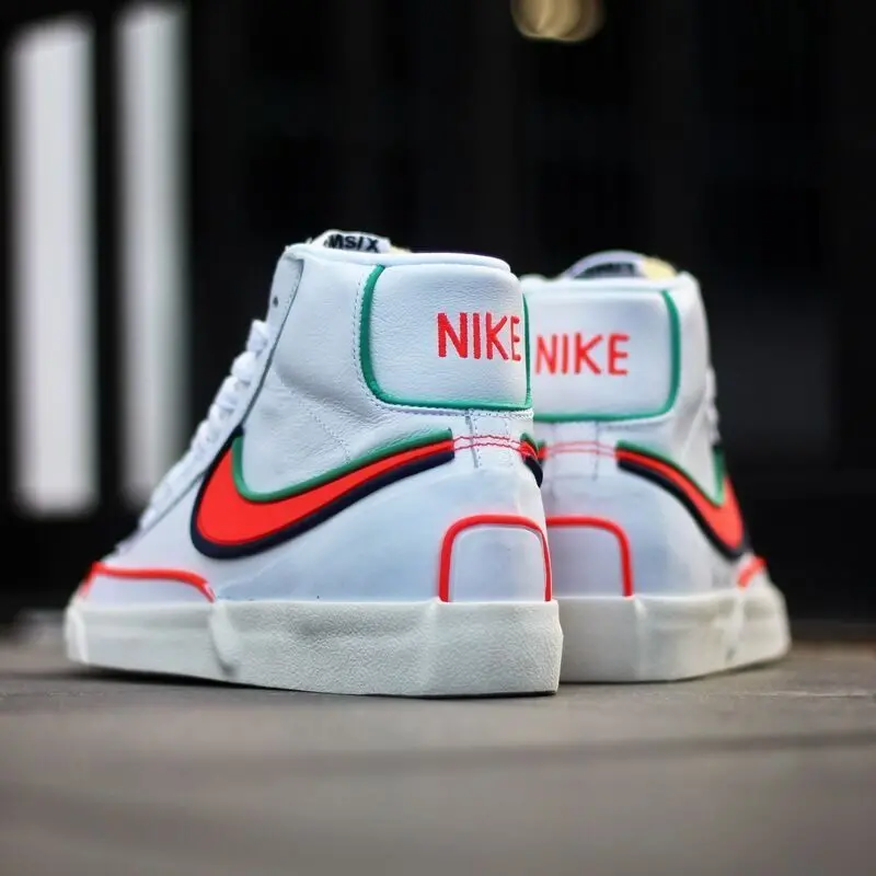 Giày Nike Blazer Mid '77 Infinite 'White Blue Void Crimson' DA7233-102 - Ảnh 4