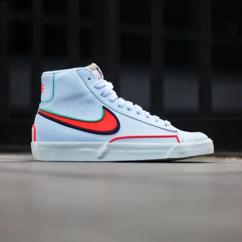 Alternative view of Giày Nike Blazer Mid '77 Infinite 'White Blue Void Crimson' DA7233-102