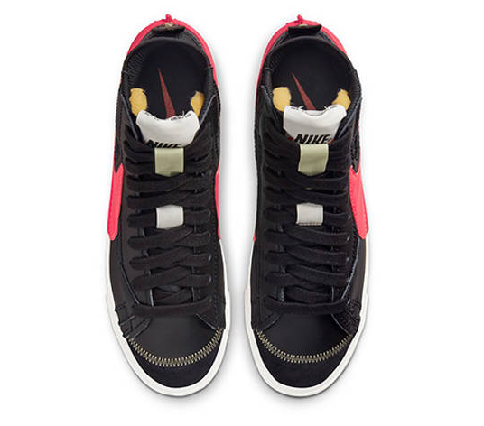 Giày Nike Blazer Mid '77 Jumbo 'Black Bright Crimson' DD3111-001 - Ảnh 6