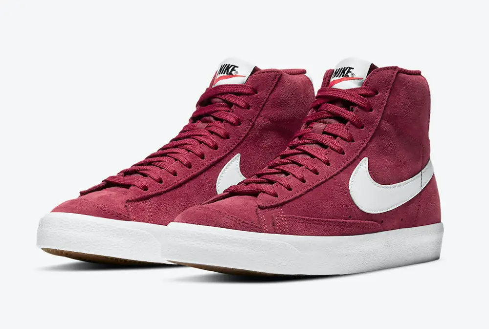 Alternative view of Giày Nike Blazer Mid '77 Suede GS 'Team Red' DC8248-600