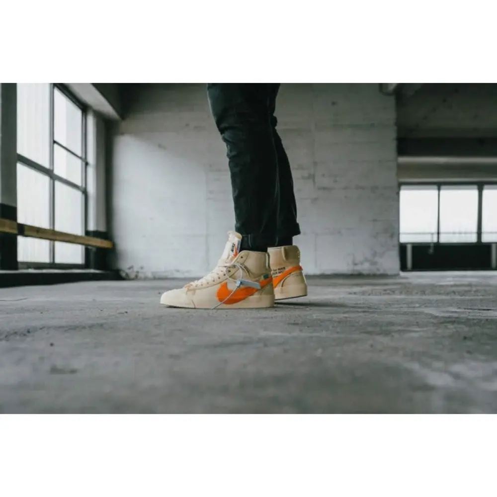 Alternative view of Giày Nike Off-White x Blazer Mid 'All Hallows Eve' AA3832-700