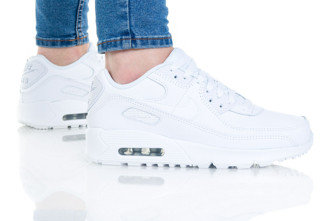 Giày Nike Air Max 90 Leather GS 'White' CD6864-100 - Ảnh 2
