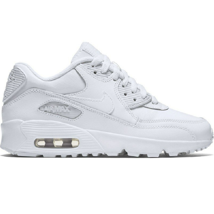 Giày Nike Air Max 90 Leather GS 'White' CD6864-100