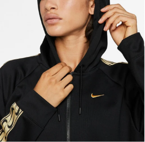 Alternative view of Áo Nike Jacket Tape Logo Black Gold BV3447-011 CJ6325-011