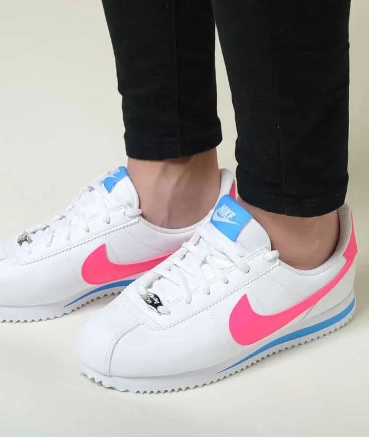Giày Nike Cortez Basic SL GS 'White Hyper Pink' 904764-107 - Ảnh 4