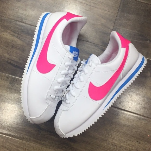 Giày Nike Cortez Basic SL GS 'White Hyper Pink' 904764-107 - Ảnh 2