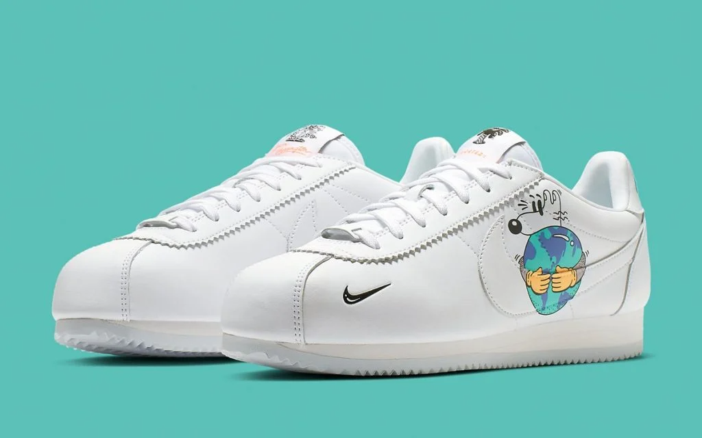 Giày Nike Steve Harrington x Cortez Flyleather QS 'Earth Day' CI5548-100 - Ảnh 2