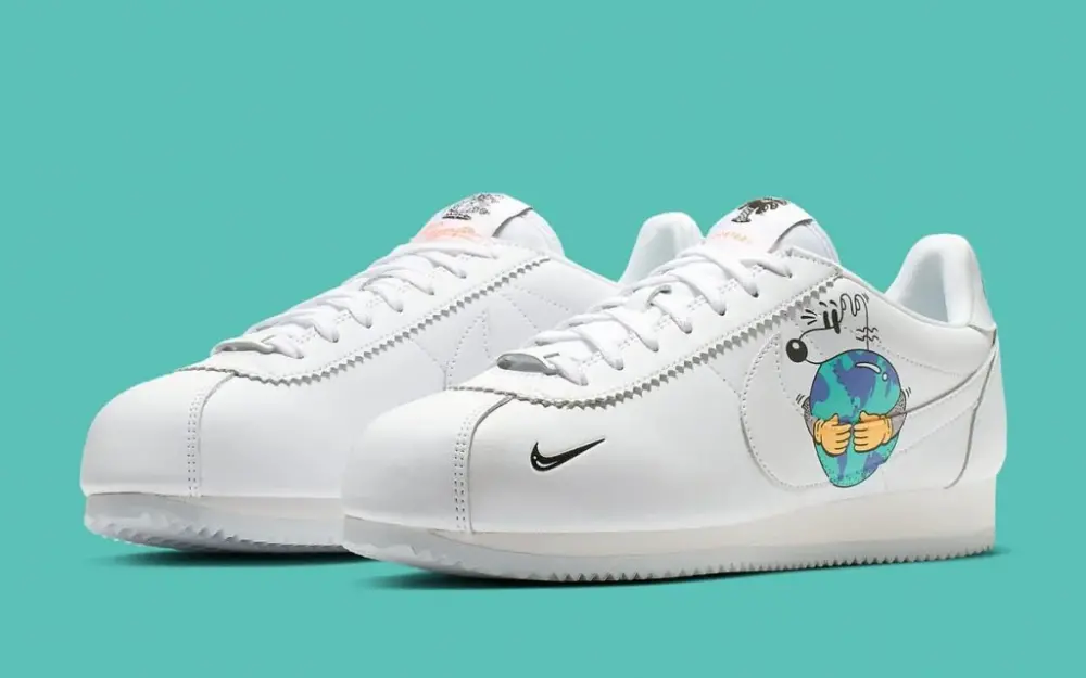 Alternative view of Giày Nike Steve Harrington x Cortez Flyleather QS 'Earth Day' CI5548-100