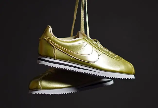 Giày Nike Cortez SE 'Gold Metallic Pack' 859569-900 - Ảnh 4
