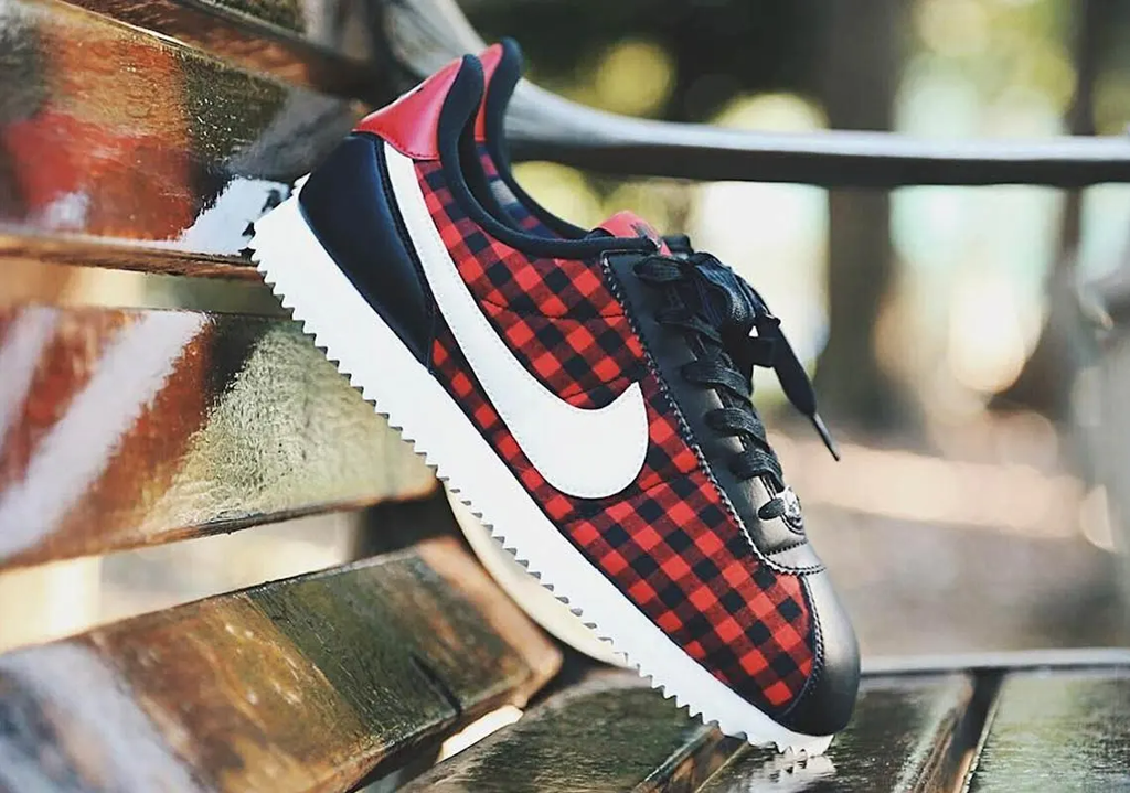 Giày Nike Cortez Basic TXT SE GS 'Plaid' AA3498-003 - Ảnh 4