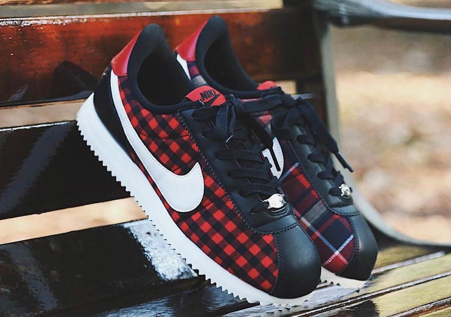 Giày Nike Cortez Basic TXT SE GS 'Plaid' AA3498-003 - Ảnh 5