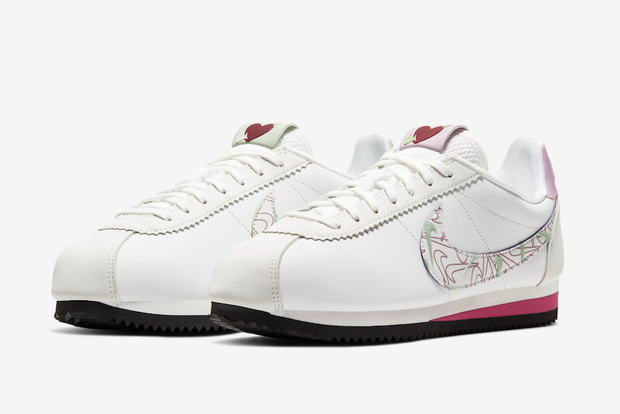 Giày Nike Wmns Classic Cortez SE 'Valentine' CI7854-100 - Ảnh 2