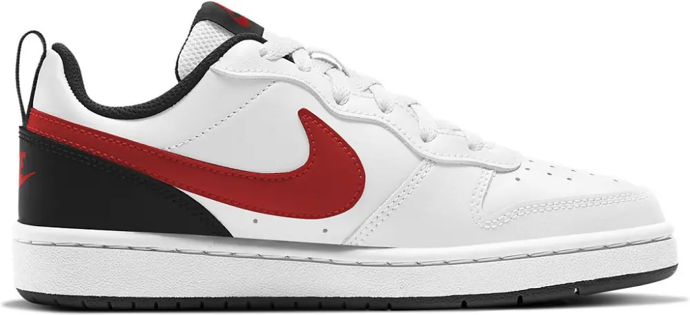 Giày Nike Court Borough Low 2 GS 'White University Red' BQ5448-110