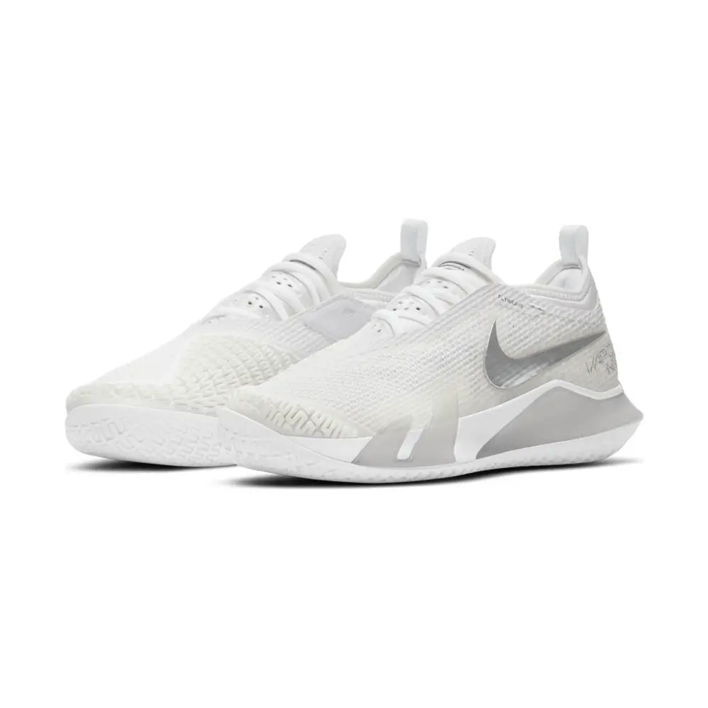 Alternative view of Giày Tennis Nike Court React Vapor 'Metallic Silver' CV0742-100