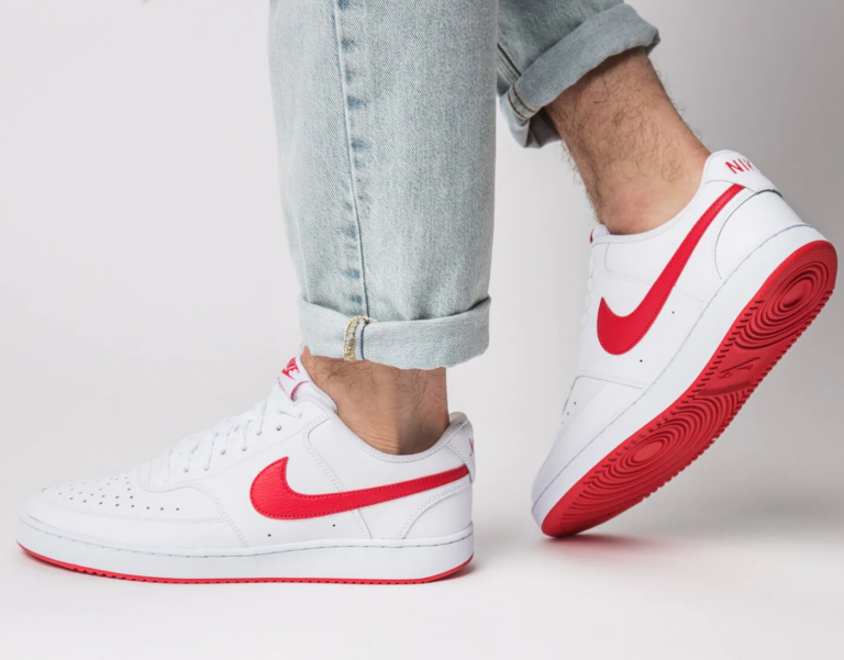 Giày Nike Court Vision Low 'White University Red' CD5463-102 - Ảnh 4