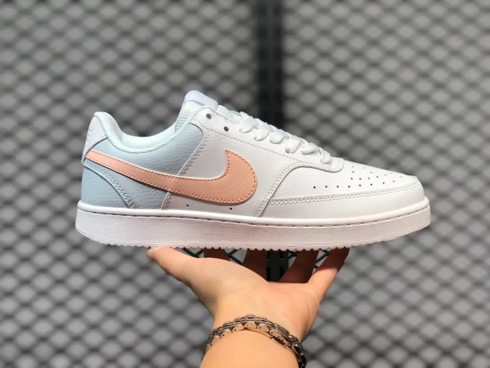 Giày Nike Court Vision Mid White Washed Coral Aura CD5434-103 - Ảnh 4