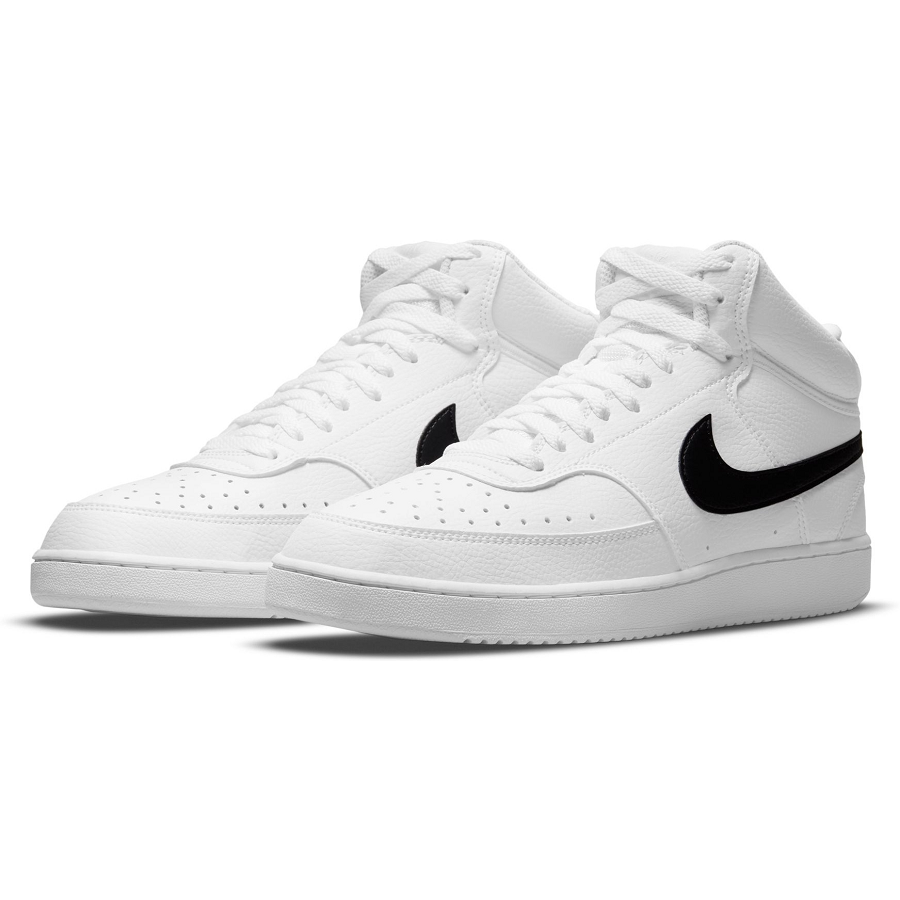Giày Nike Court Vision Mid 'White Black' DN3577-101 - Ảnh 4