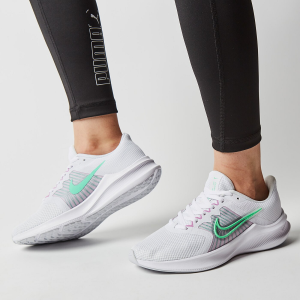 Alternative view of Giày Nike Downshifter 11 'White Signal Green' CW3413-101