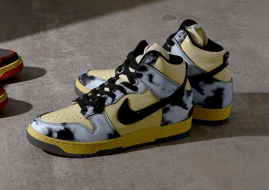 Giày Nike Dunk High 1985 'Black Acid Wash' DD9404-700 - Ảnh 6